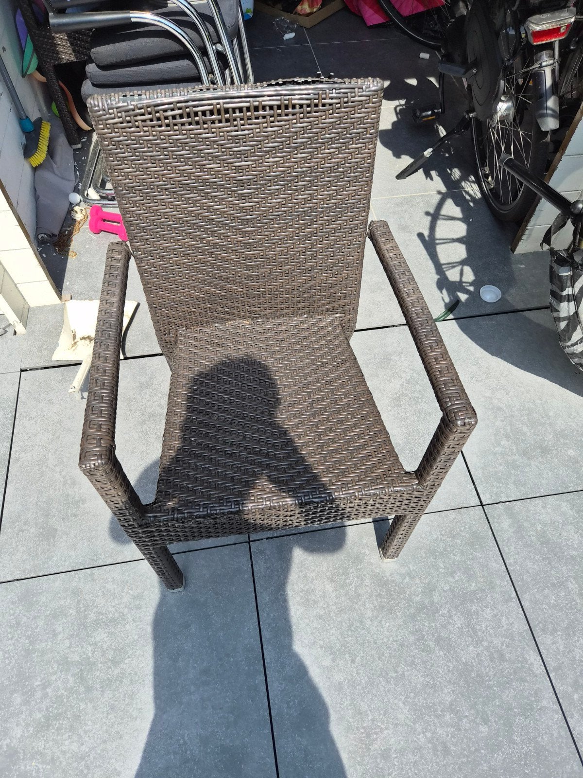 Gratis 3 tuinstoelen. Glijbaan kids. Kleine trampoline, Ophalen of Verzenden