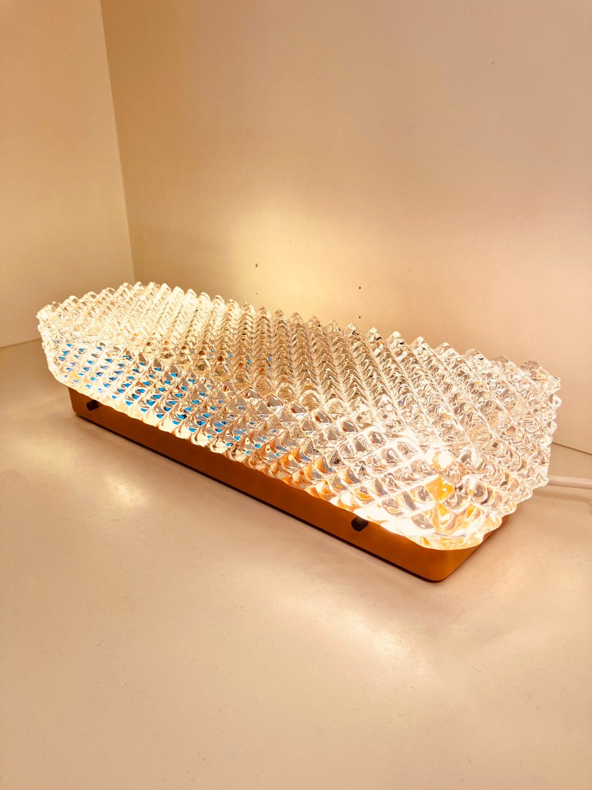 FUNKY 70’s PLAFOND / MUURLAMP (Zie Beschr.), Inclusief lichtbron, 34 cm, Jaren 70, E14 (klein)