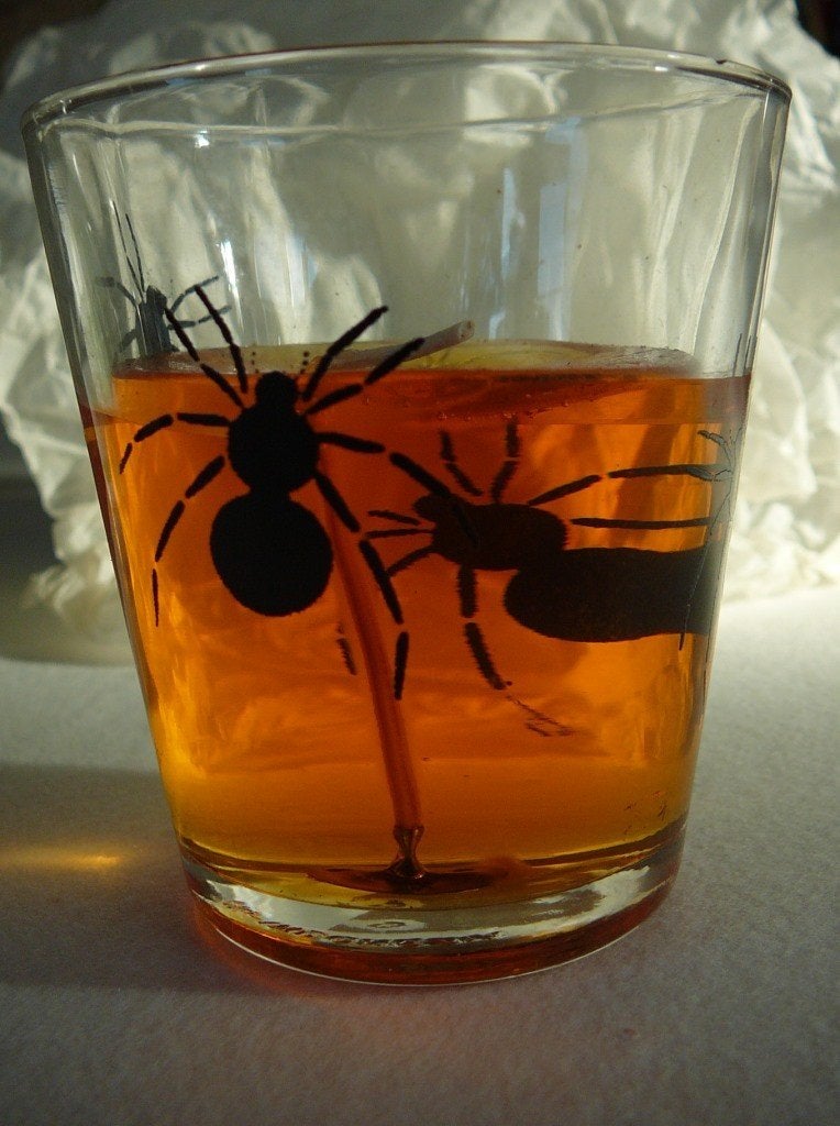 verre et bougie d'Halloween  fourmis, Enlèvement ou Envoi, Neuf, Décoration