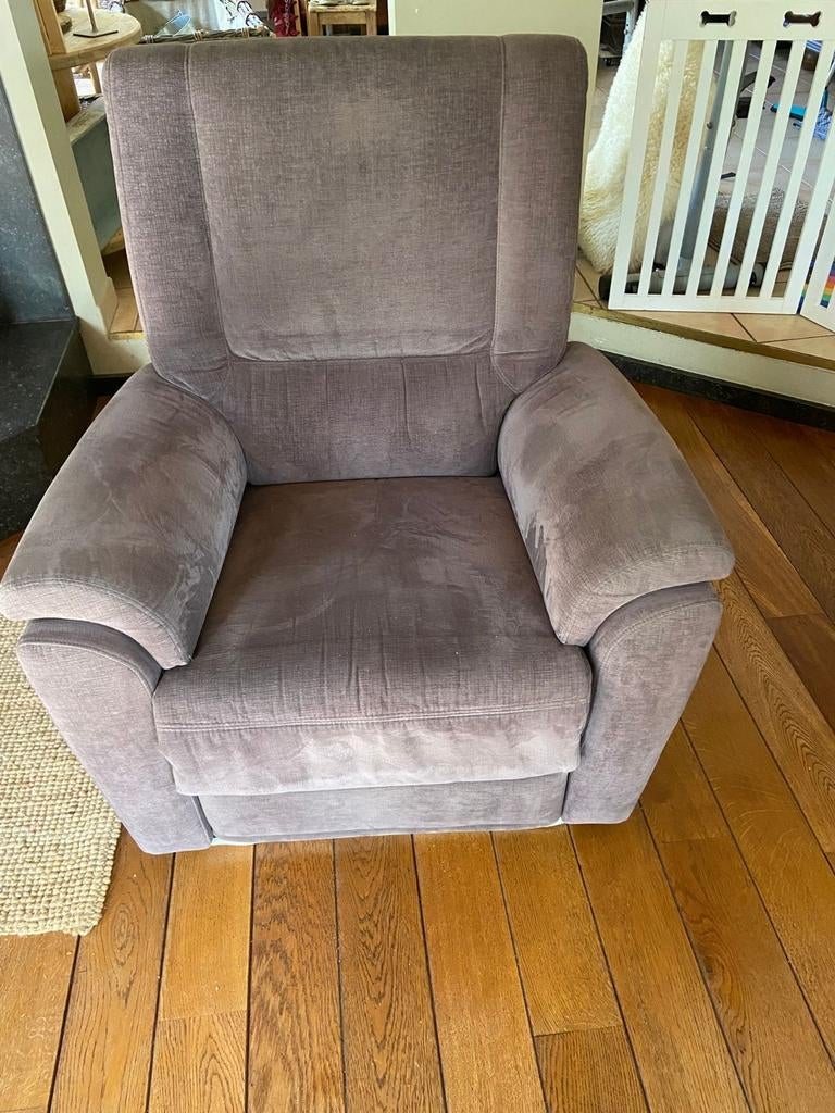 Grijze electrische relax te koop., Ophalen, Stof