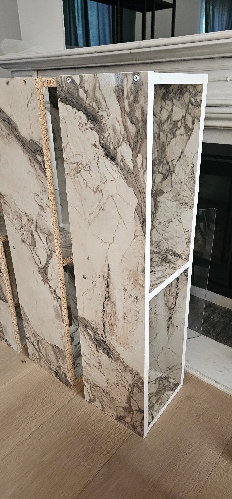 3 Luxe Wandkasten  – Marmerlook, Aankleding binnen, Ophalen, Gebruikt, Inrichting