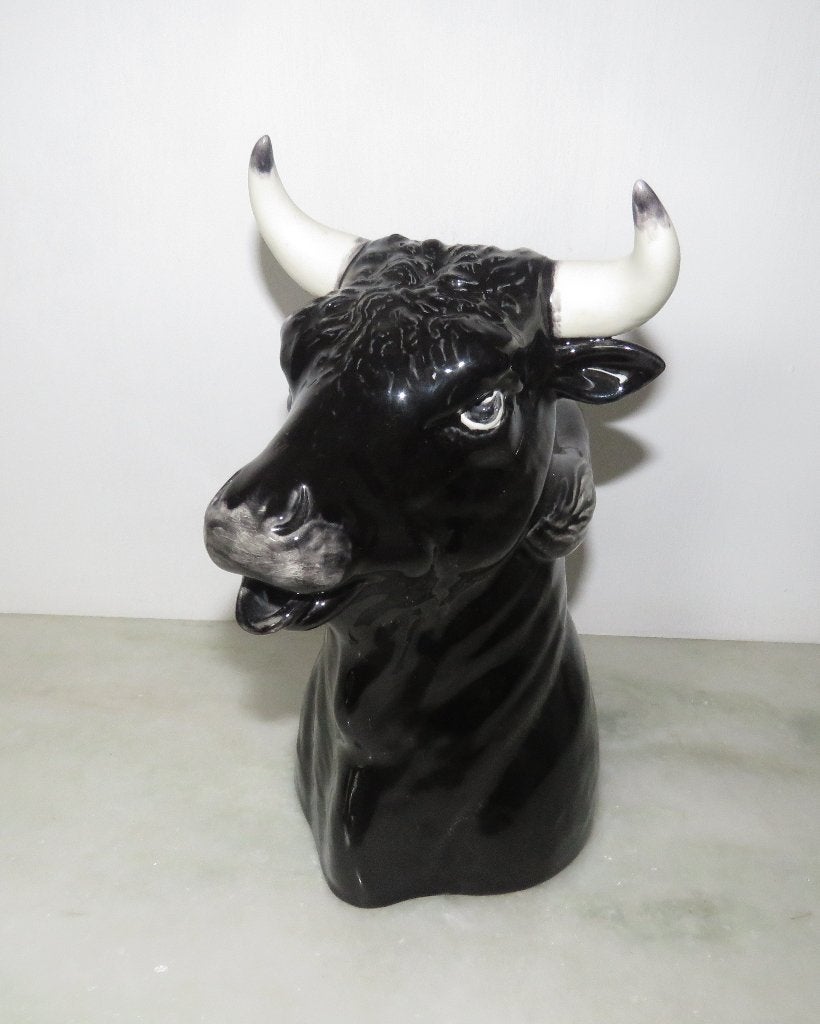 Carafe à taureaux Decanter Taurus Bordallo Pinheiro, Antiquités & Art, Enlèvement ou Envoi