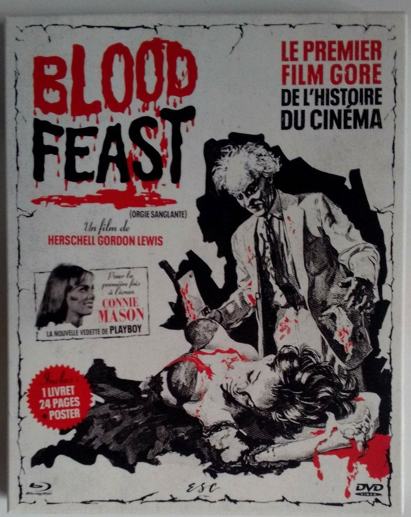 Blood Feast (1er film GORE "culte") BR+DVD+livret+poster, CD & DVD, Blu-ray, Horreur, Film, Coffret, Comme neuf
