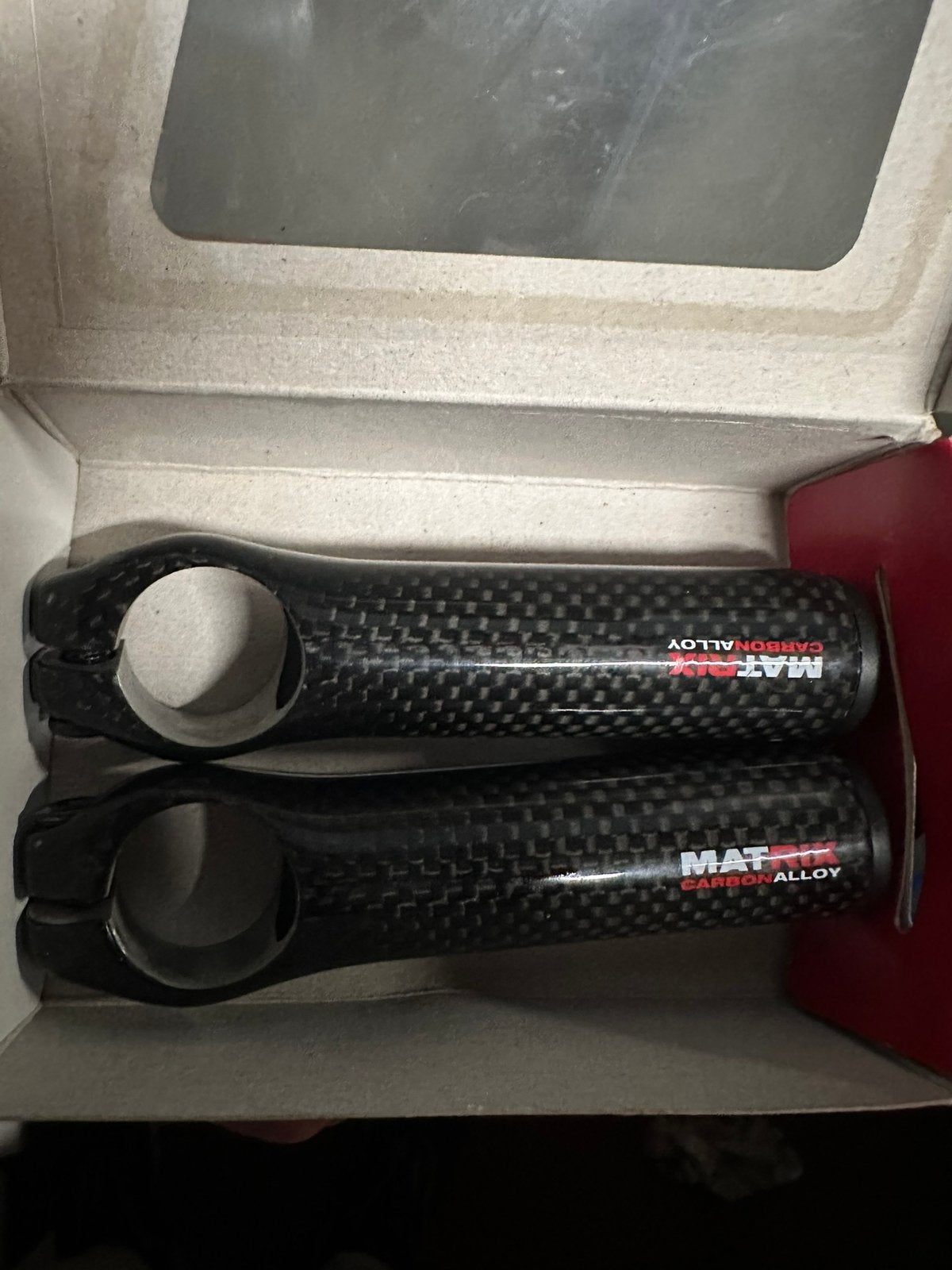 Bar ends carbon loon, Vélos & Vélomoteurs, Vélos Pièces, Enlèvement, Comme neuf, Mountainbike, Guidon