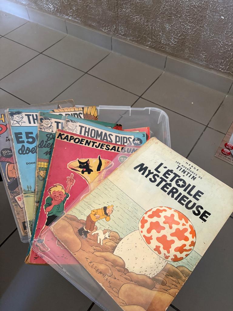 Strips Kuifje-Franka-Pips-Snoek-1e druk—+-100 stuks-3 dozen, Boeken, Meerdere stripboeken, Ophalen, Gelezen, Diverse Auteurs
