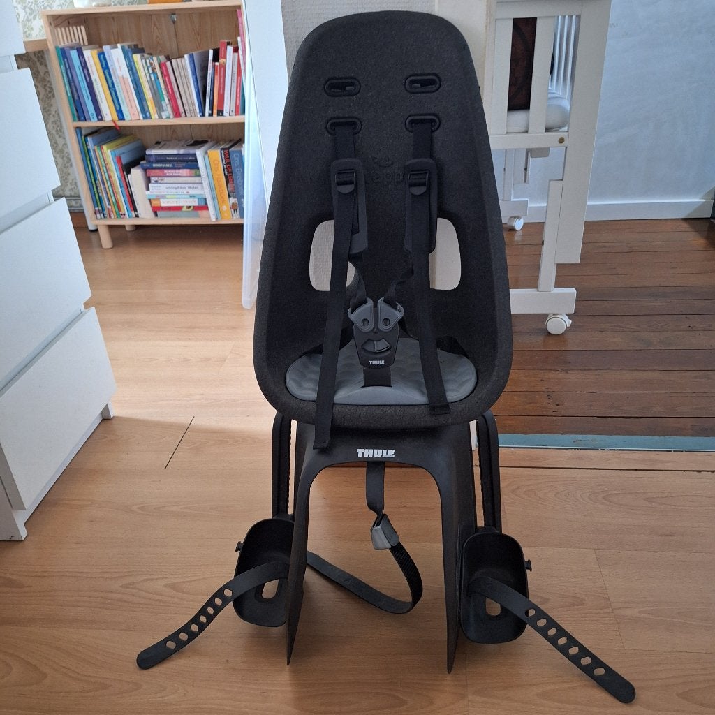 siège de vélo, Vélos & Vélomoteurs, Yepp (Thule), Repose-pieds, Comme neuf, Enlèvement