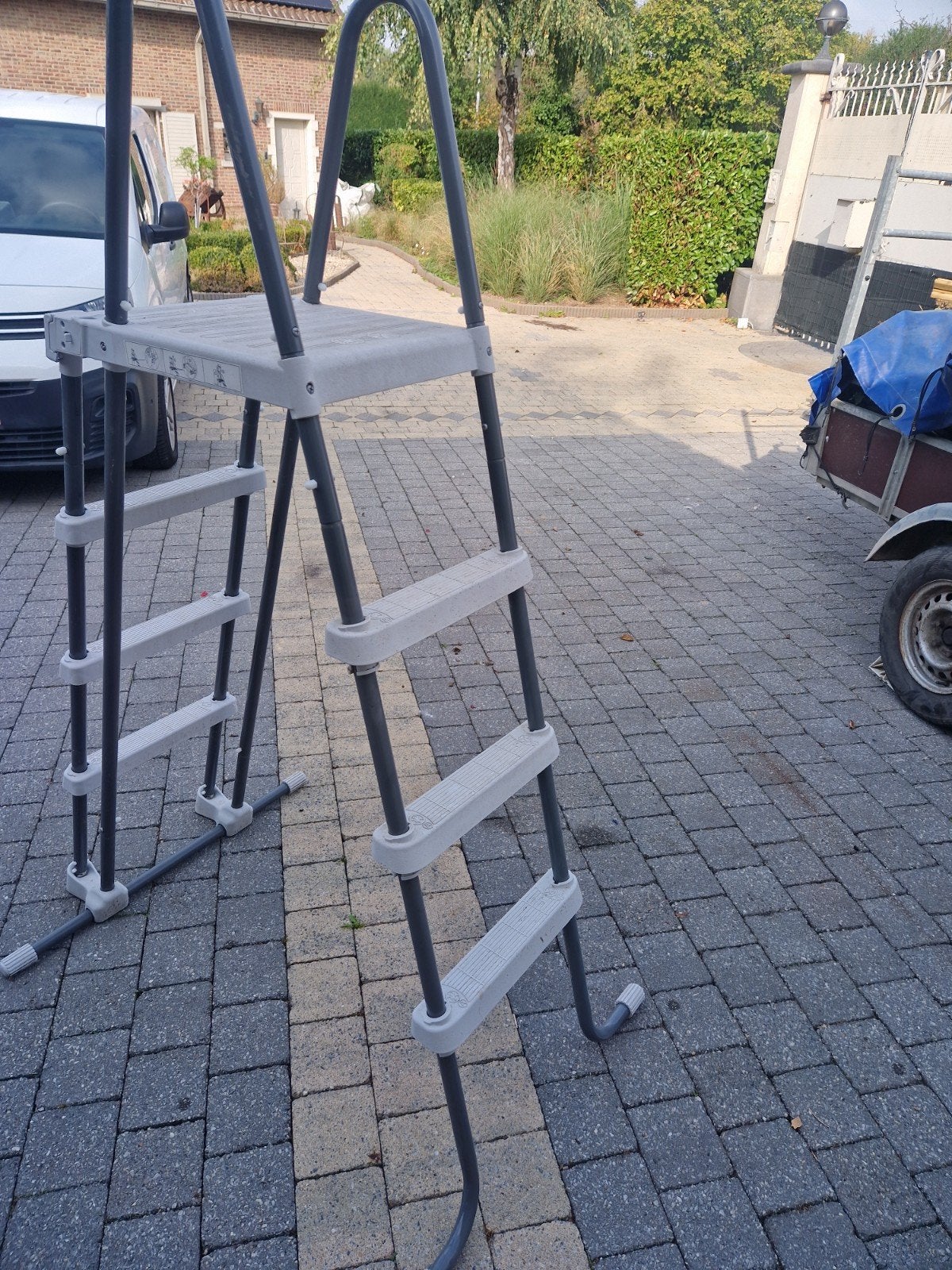 zwembad ladder, Jardin & Terrasse, Enlèvement, Utilisé, Échelle