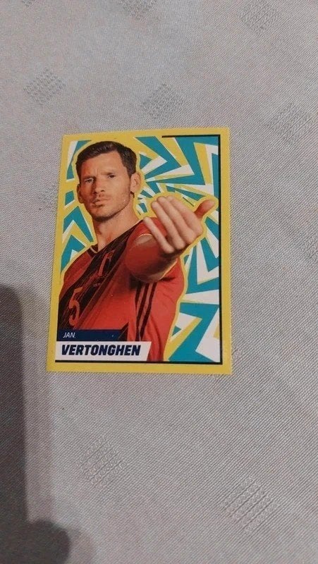 Panini / Sticker / Jan Vertonghen / Belgian Red Devils, Enlèvement ou Envoi, Neuf, Affiche, Image ou Autocollant
