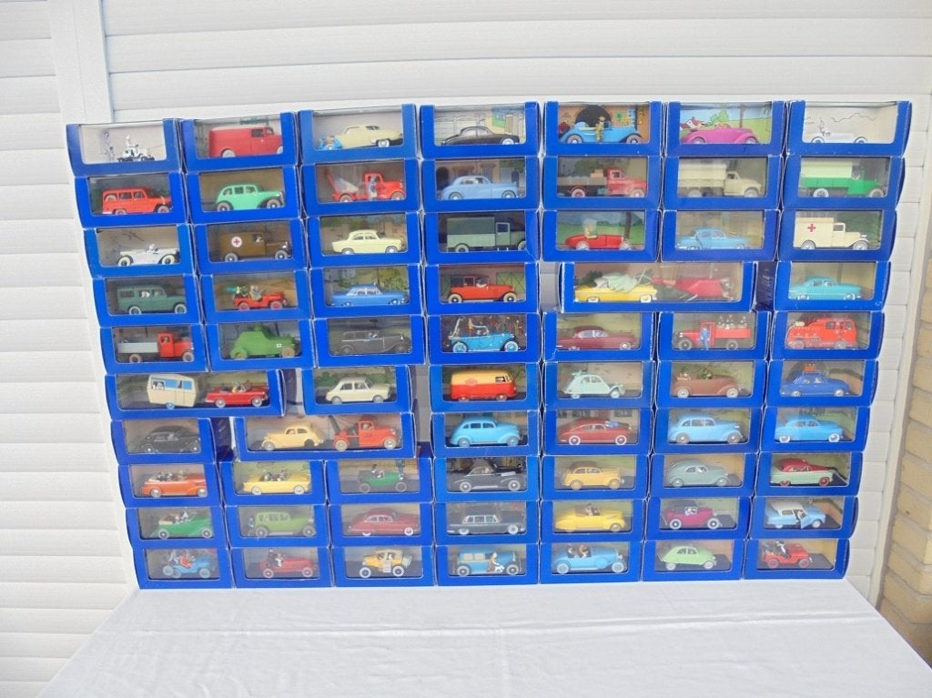 Kuifje complete Atlas set 70 auto's + 2 sets boontjes, Collections, Enlèvement, Tintin, Comme neuf, Autres types
