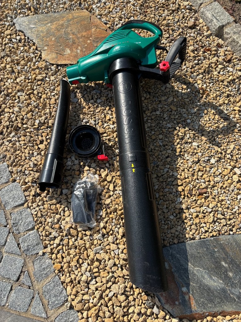 Bosch bladblazer, Électrique, Comme neuf, Enlèvement, Avec sac de ramassage