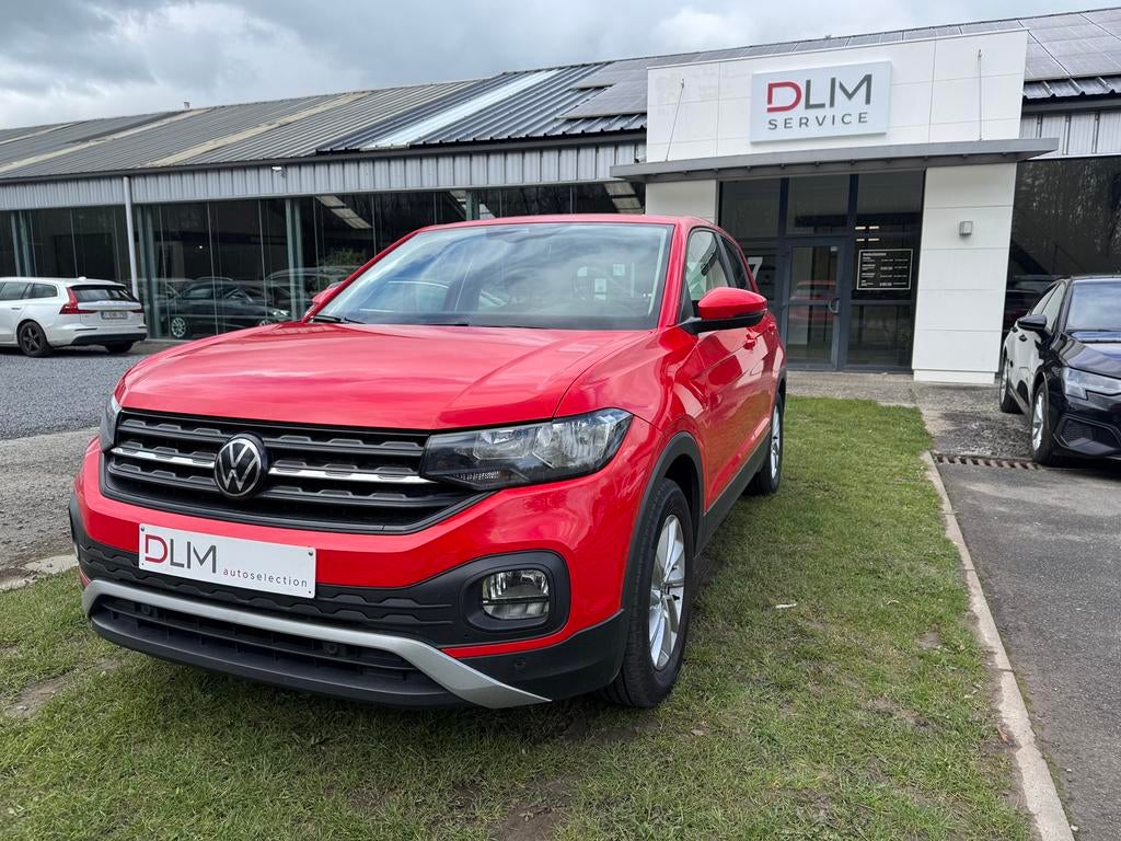 Volkswagen T-cross Tsi 2020 130.000km superbe état, Autos, Rouge, Euro 6, Garantie prolongée, Anti démarrage