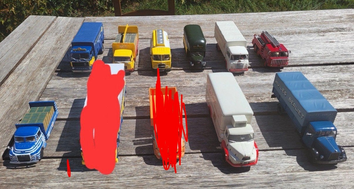 lot de 9 camion ixo 1/43, Enlèvement ou Envoi, Utilisé, Bus ou Camion, Autres marques