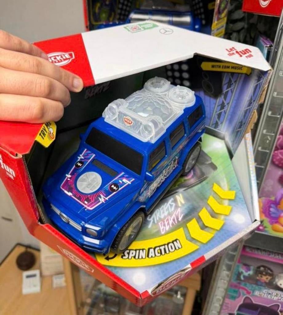 Dickie Toys Beatz Spinner Mercedes G dansende auto + muziek, Kinderen en Baby's, Speelgoed |Speelgoedvoertuigen, Ophalen of Verzenden