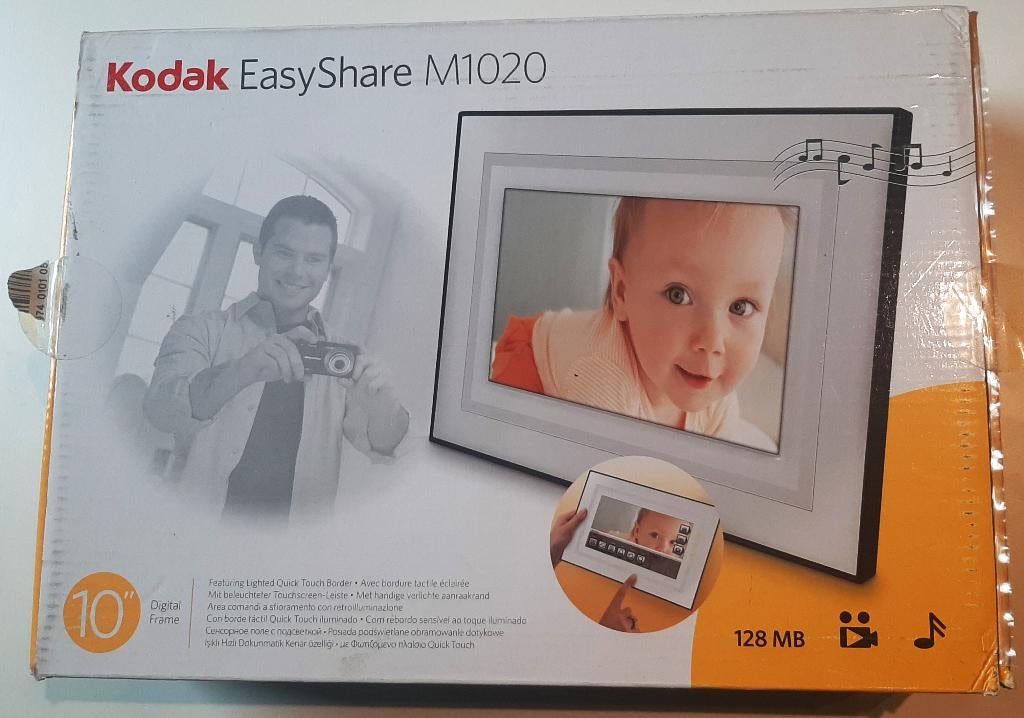 Digitaal fotokader KODAK EasyShare M1020, Neuf, Musique, 8 à 12 pouces, Moins de 1 GB