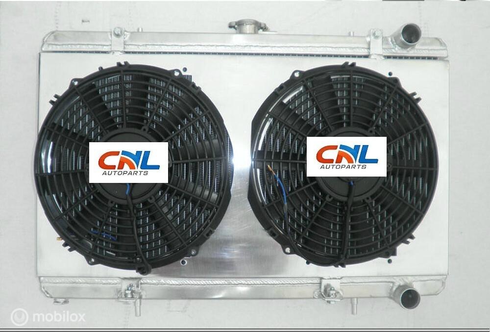 Radiateur+SHROUD+FANS For NISSAN SILVIA S13 CA18DET CA18 MT, Nieuw, Ophalen of Verzenden