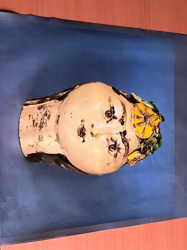 Poster Picasso Keramiek 1985, Verzamelen, Deurposter of groter, Ophalen of Verzenden, Reclame, Rechthoekig Staand