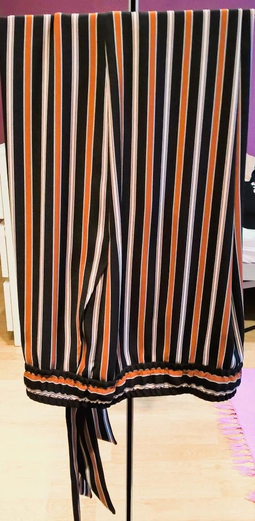 Te koop:Nieuw!! Vlotte gestreepte  broek van "Mayerline, 42., Kleding | Dames, Broeken en Pantalons, Nieuw, Maat 42/44 (L), Blauw