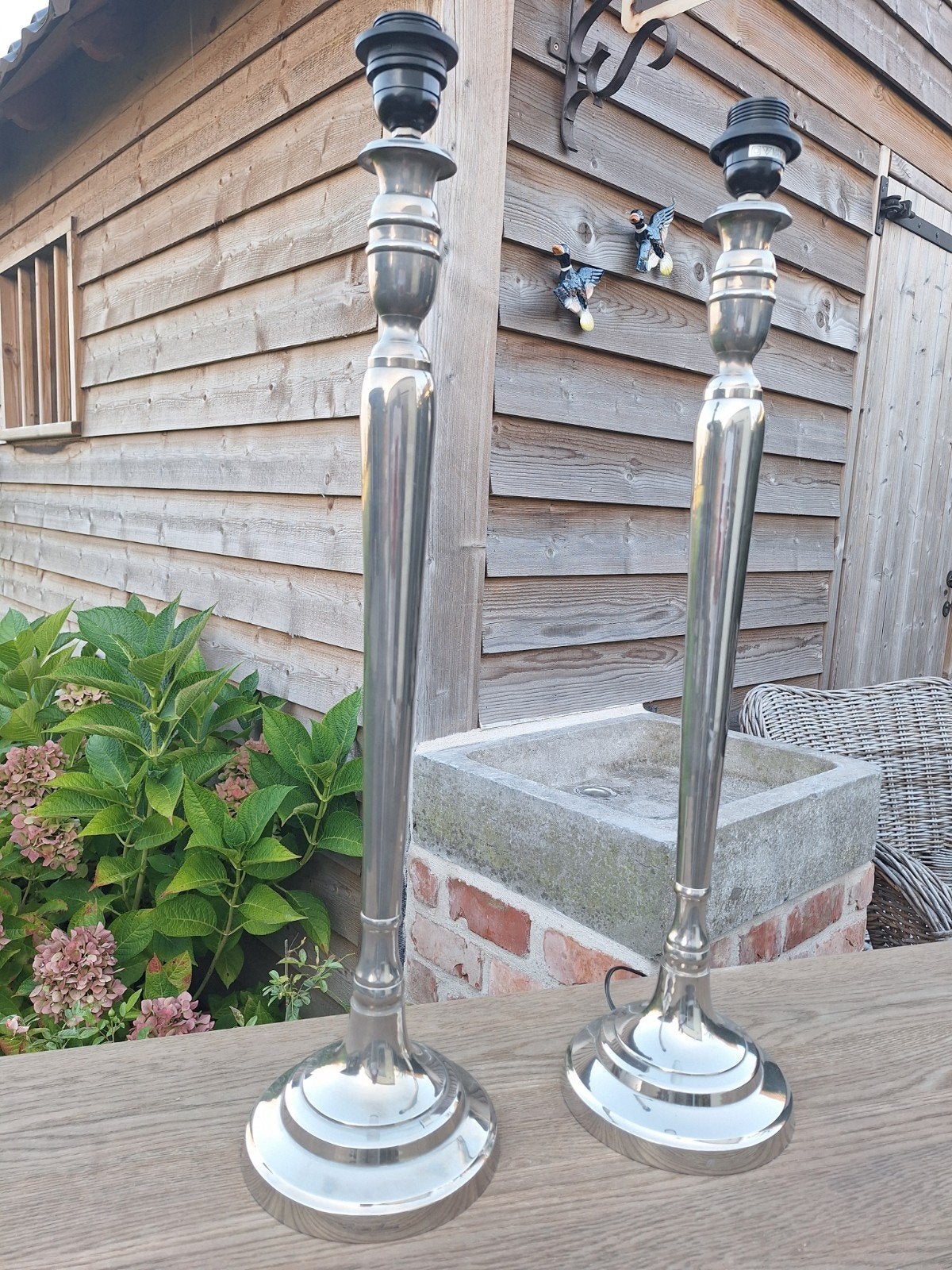 2 pieds de lampe de table XXL Riviera Maison - 70CM, Maison & Meubles, Enlèvement