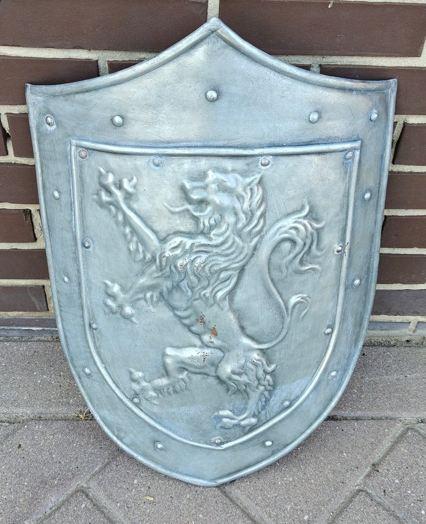 Metalen schild Leeuw cosplay ridder kruisvaarder, Ophalen of Verzenden