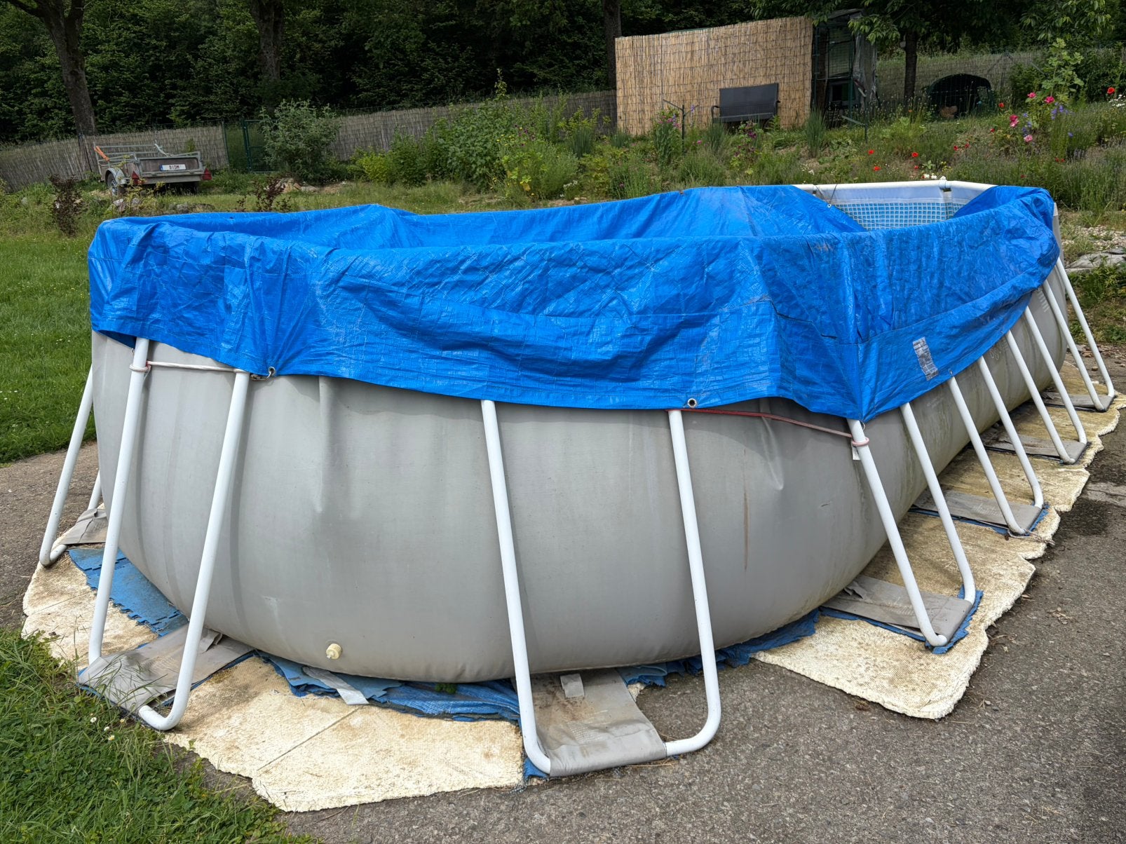 Kit d'accessoires extérieur pour piscine Intex 610x305x122, Jardin & Terrasse, 300 cm ou plus, Enlèvement, Utilisé, Piscines hors sol
