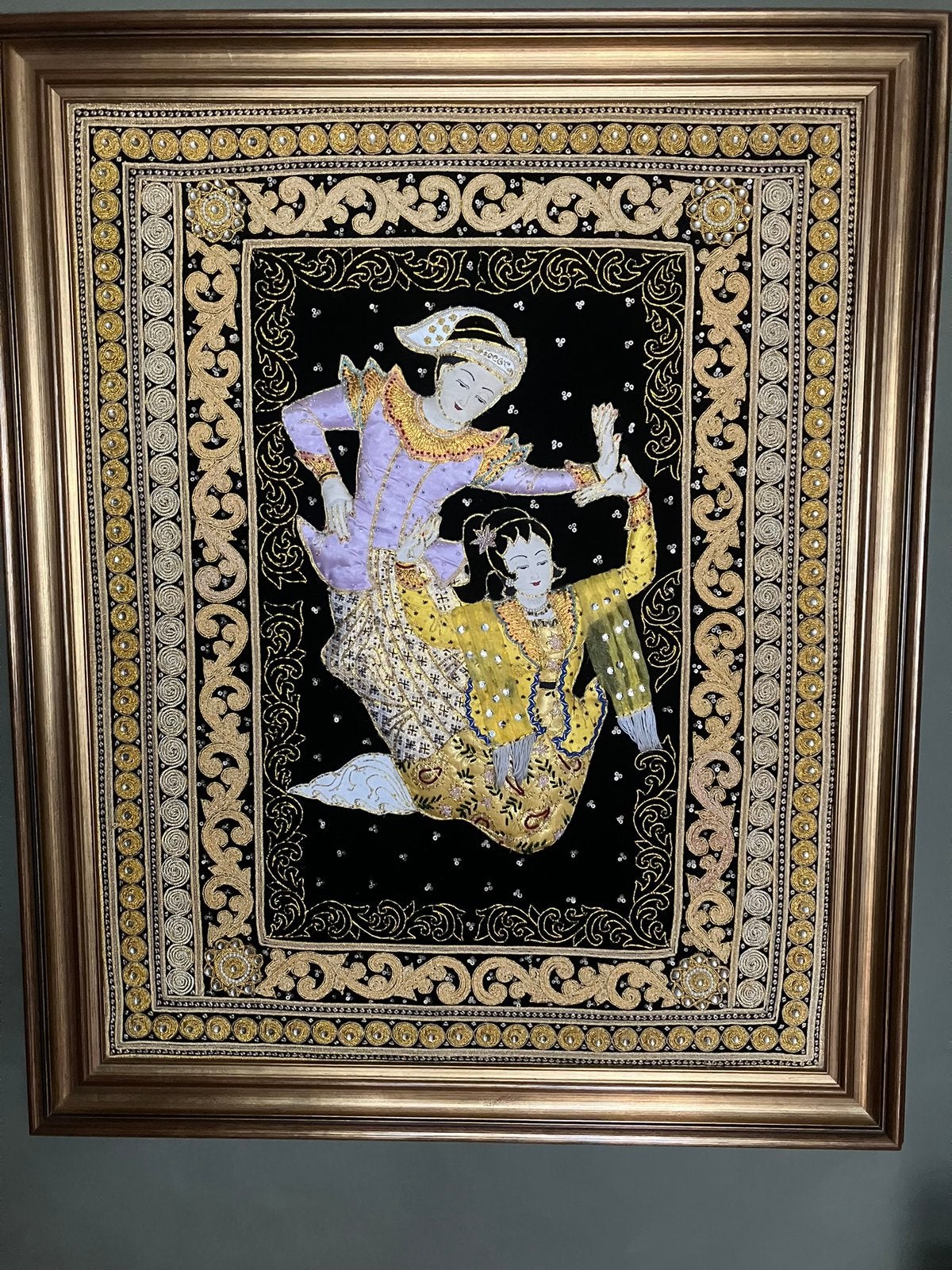 Handgemaakte doek uit thailand, Ophalen