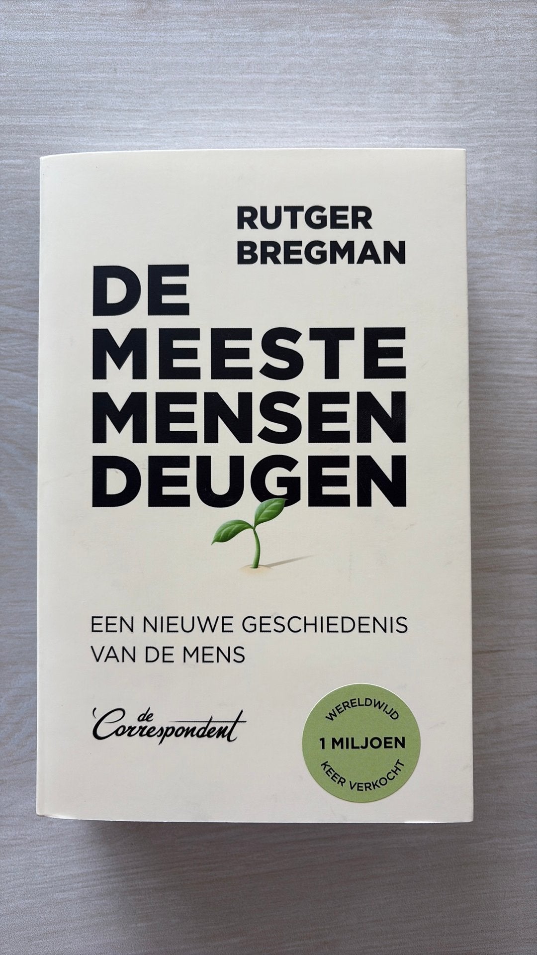 De meeste mensen deugen - Rutger Bregman, Enlèvement ou Envoi, Neuf