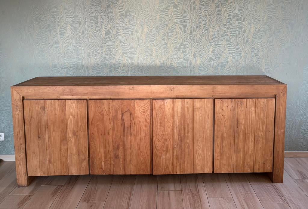 Meuble Erosi ( Teck recycle), Maison & Meubles, Enlèvement, Comme neuf, Teck