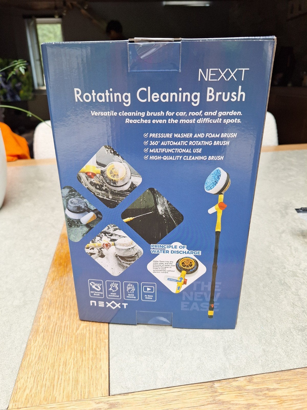 Brosse de nettoyage rotative avec distributeur de savon, Enlèvement