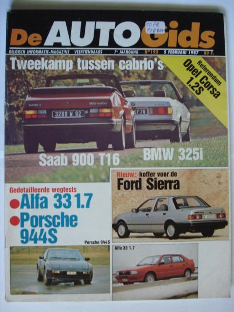 AutoGids 192, Envoi, Utilisé, Général