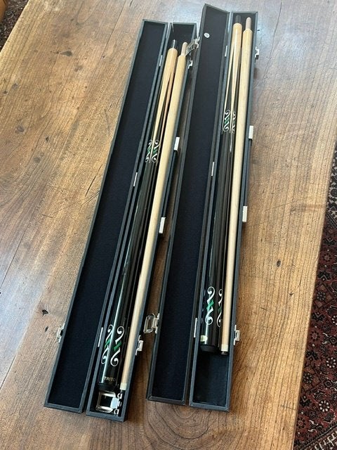 Triton Carom cue&case set No.4 (2 stuks), Ophalen, Zo goed als nieuw, Keu of Ballen