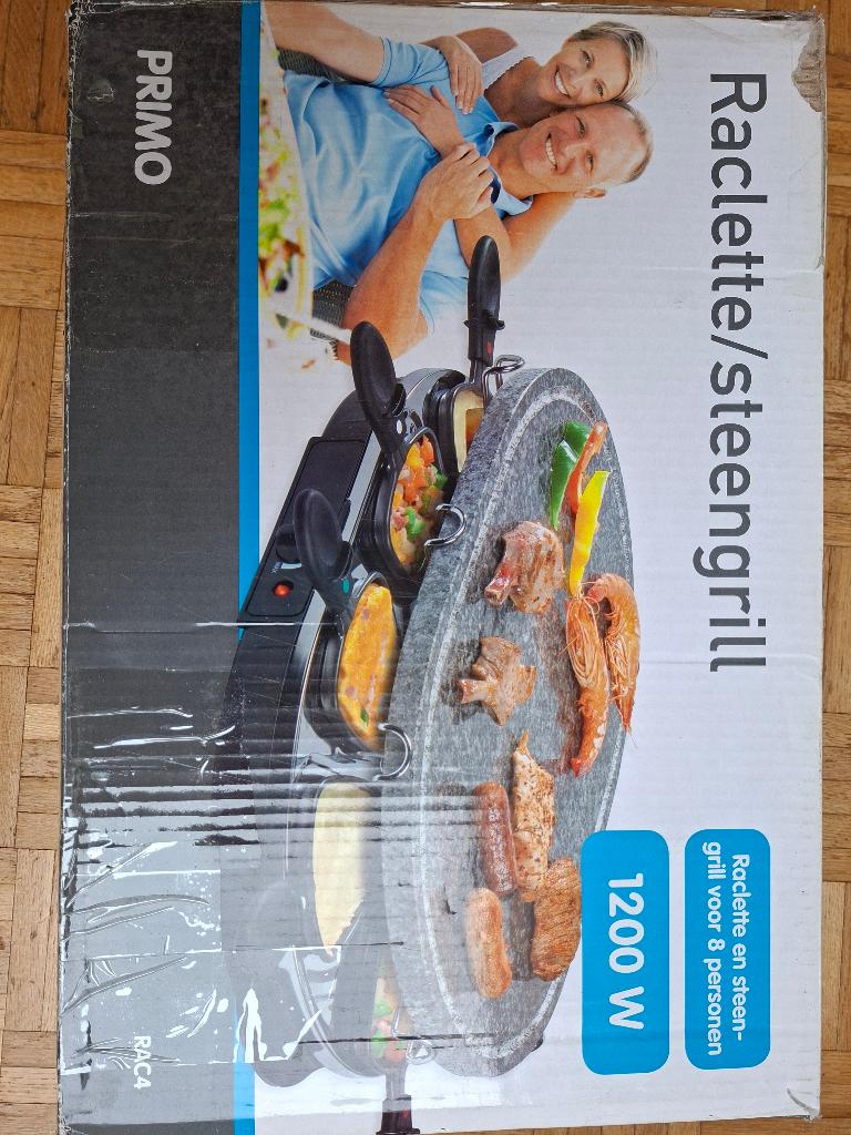 Raclette steengrill te koop, Elektronische apparatuur, Gourmetstellen, Ophalen, Gebruikt, 8 personen of meer