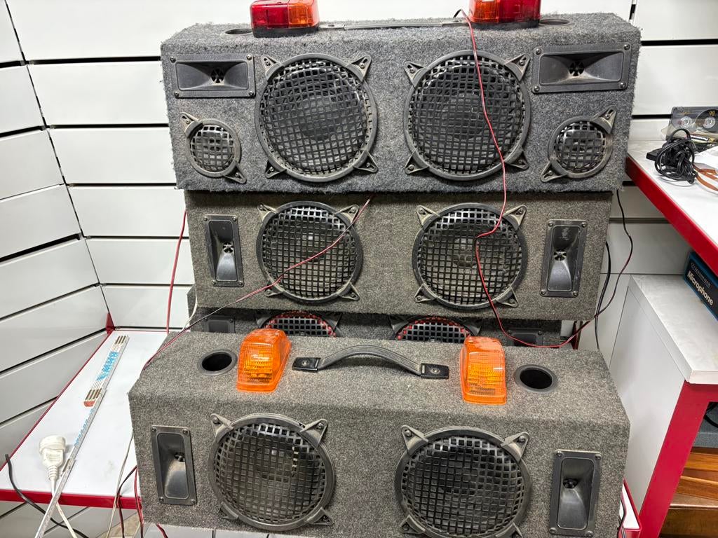 Lot de 5 (paires)enceintes Car Audio MB820 (Vintage/ Tuning), Auto diversen, Autospeakers, Gebruikt, Ophalen