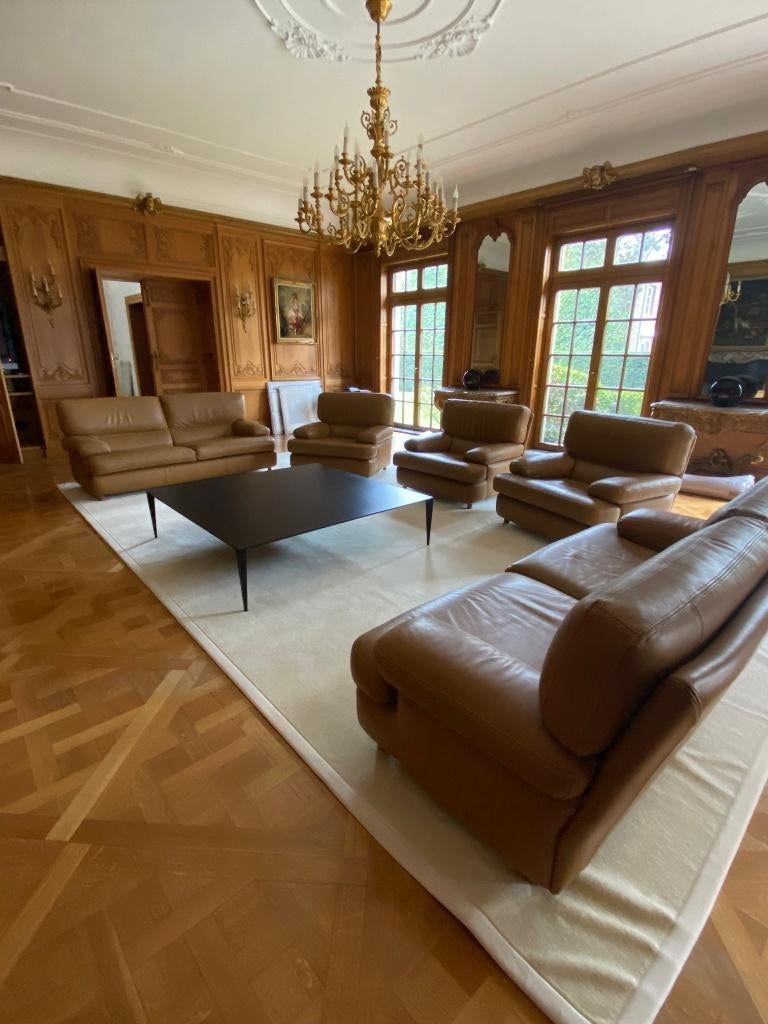 salon en cuir, Enlèvement, Comme neuf, Cuir