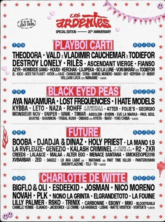 Ardentes+camping 3-daagse pas, Tickets en Kaartjes, Drie personen of meer, Meerdaags
