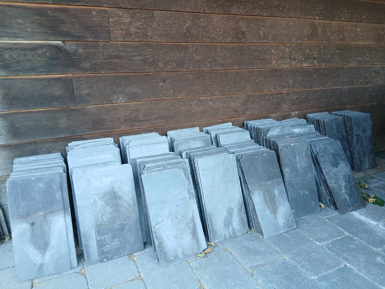 Leisteen dakbedekking / natuurleien 550 stuks 20x40 cm, Doe-het-zelf en Bouw, Ophalen, Gebruikt, Overige materialen, Overige typen