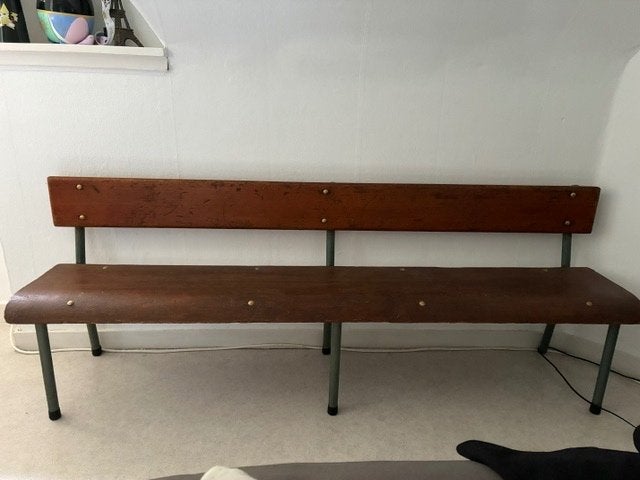 brocante schoolbankje, Antiek en Kunst, Ophalen