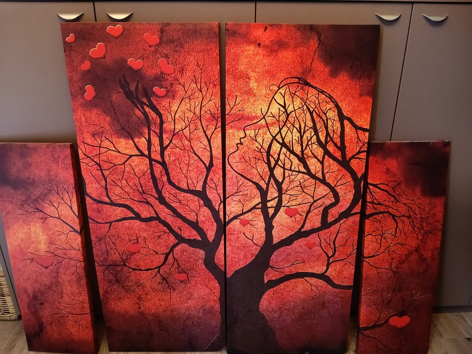 4-luik rood., Antiek en Kunst, Ophalen