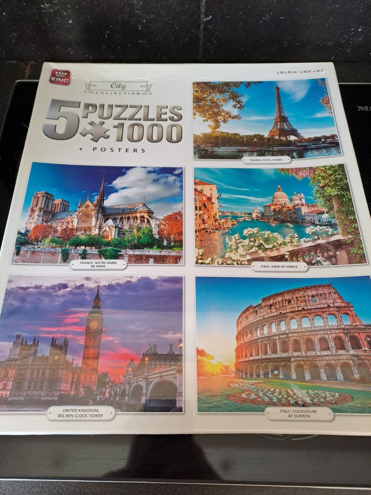 Nieuwe puzzel King 5x1000 stukken te koop, Hobby en Vrije tijd, Ophalen