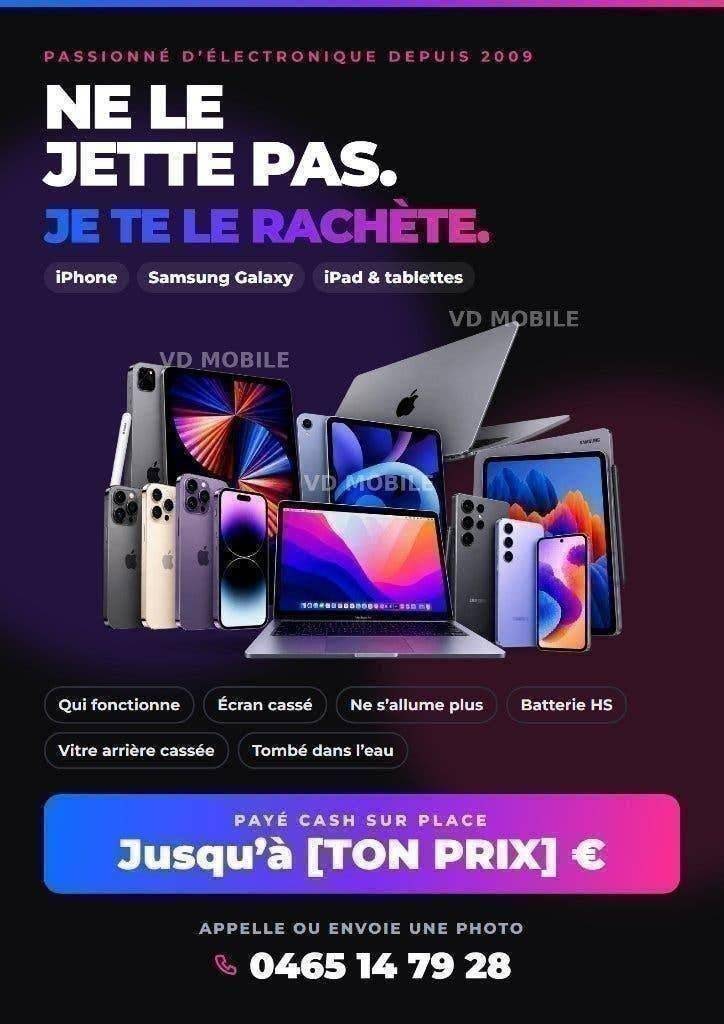 Rachat iPad tablette Samsung iPhone MacBook - Cash direct, Informatique & Logiciels, Enlèvement ou Envoi, Reconditionné