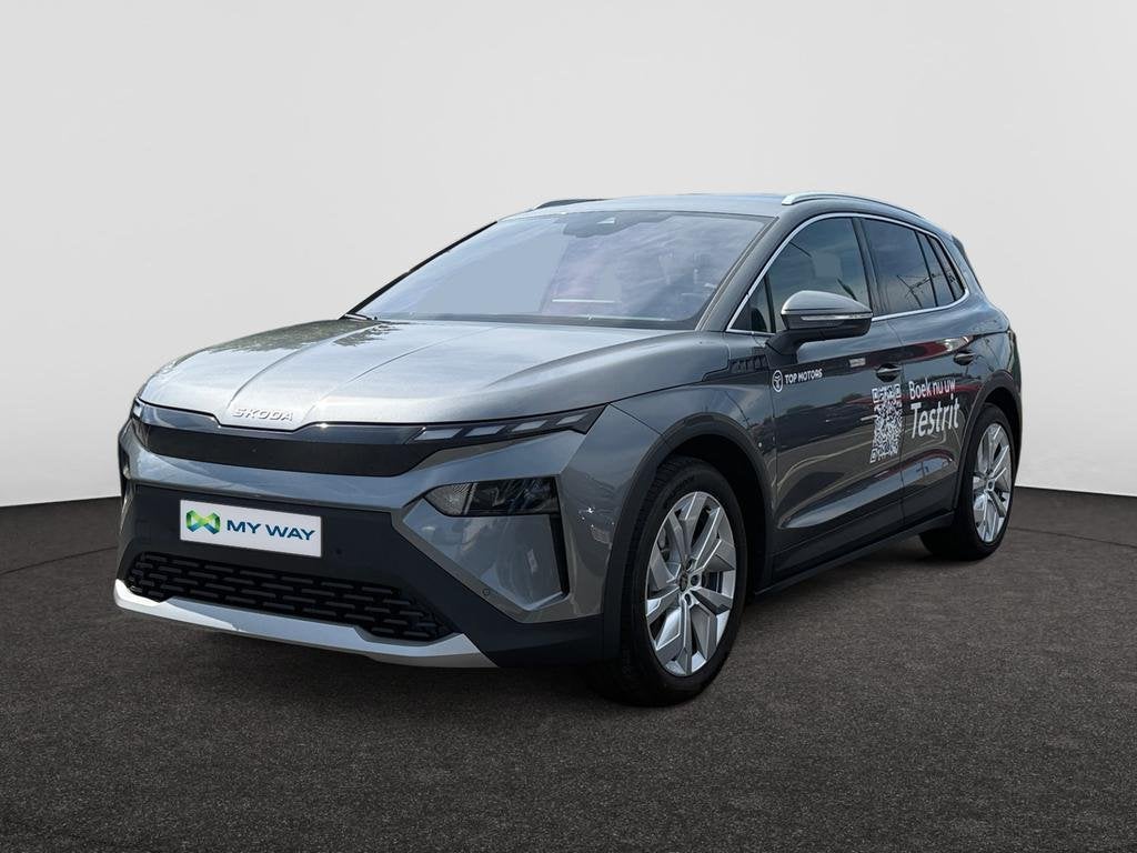 Skoda Elroq *DIRECTIEWAGEN*82kWh 286pk*CORPORATE*MATRIX*20"H, Auto's, Automaat, Elektrisch, SUV of Terreinwagen, Zilver of Grijs