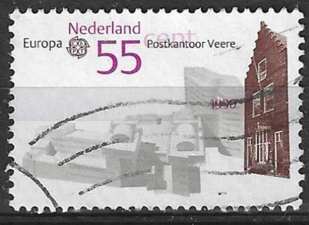 Pays-Bas 1990 - Yvert 1355 - Timbres d'Europe - ureau  (ST), Timbres & Monnaies, Envoi, Affranchi