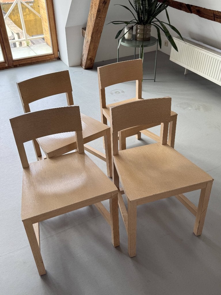 4 chaises Atelier van Lieshout, Autres couleurs, Enlèvement, Utilisé, Bois