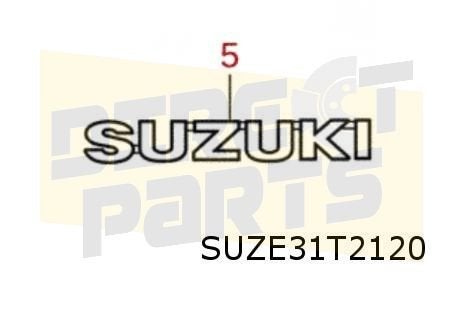 Suzuki Across (9/20-) (A5Z) embleem tekst "Suzuki" op achter, Auto-onderdelen, -, Verzenden, -, Nieuw