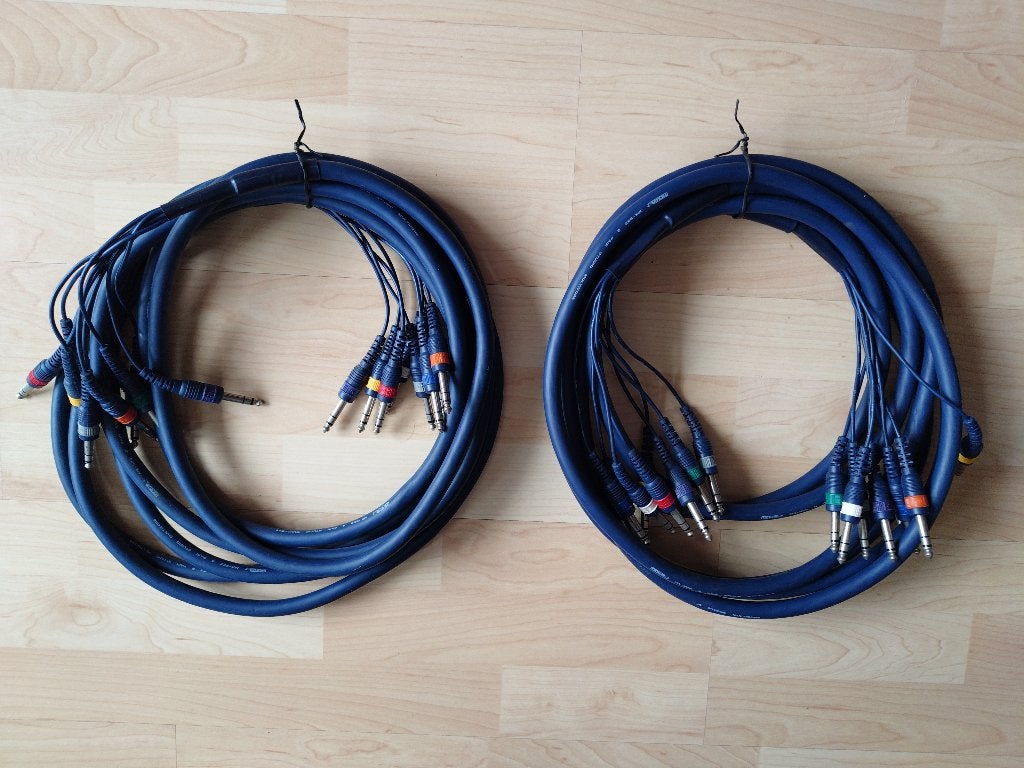 Dap Audio MK-822 8 Pair Studio Multicore 6 meter (2x), Musique & Instruments, Enlèvement, Comme neuf, Appareillage