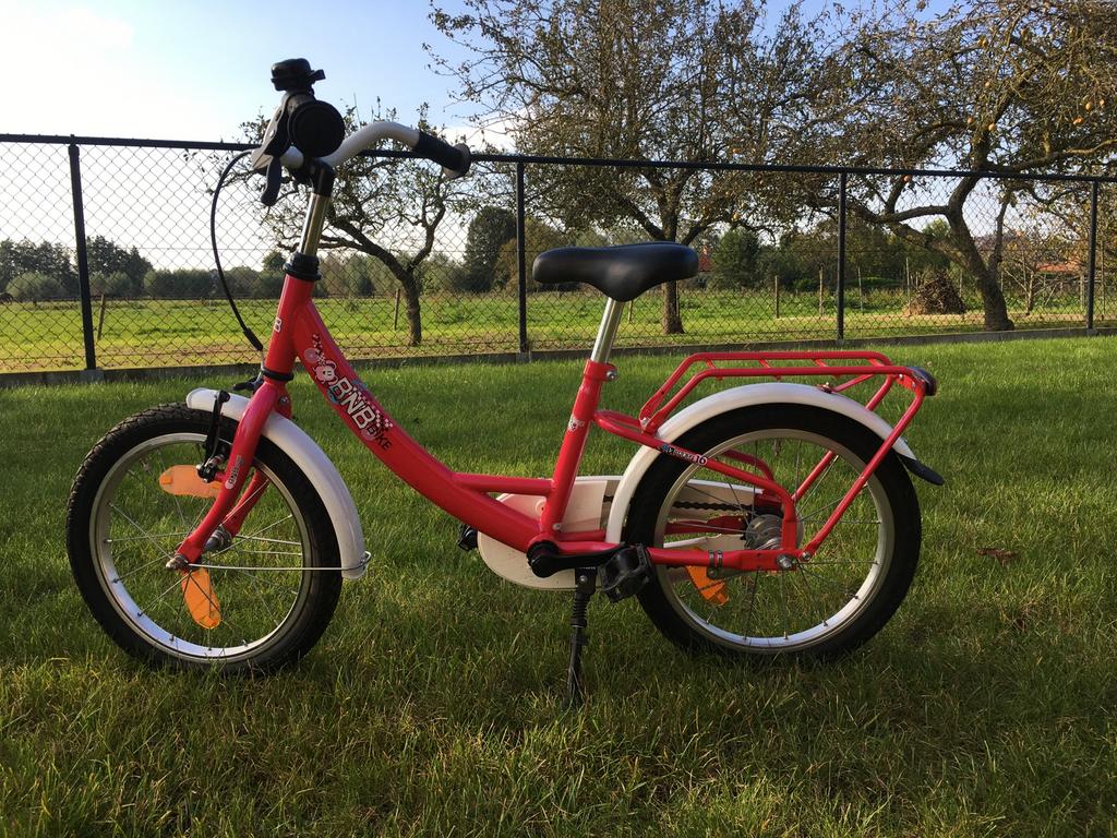 Kinderfiets 16’’ BNB, Ophalen, Gebruikt, 16 tot 20 inch, Zijwieltjes