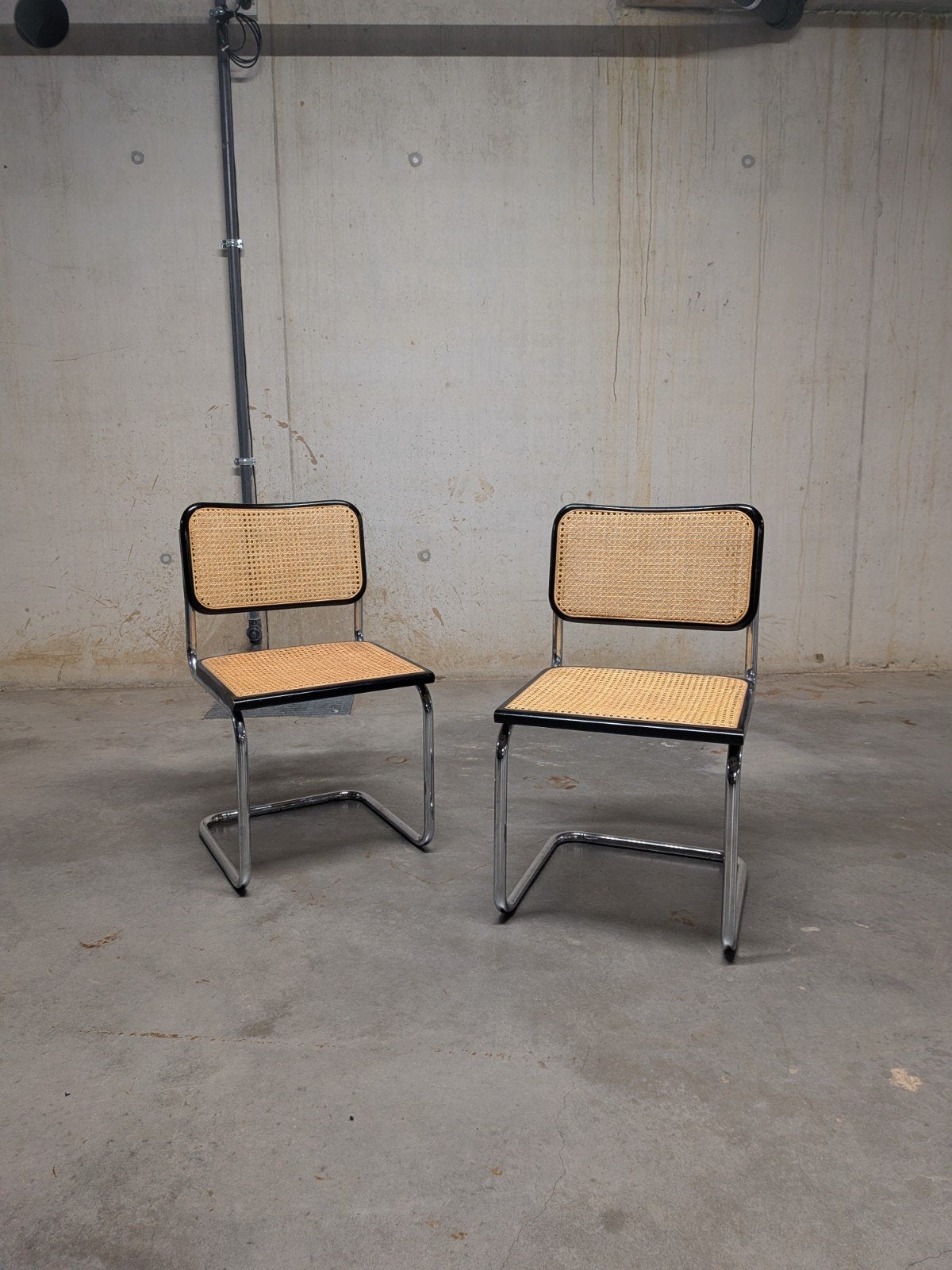 Vintage set B32 Cesca chairs - Marcel Breuer, Enlèvement