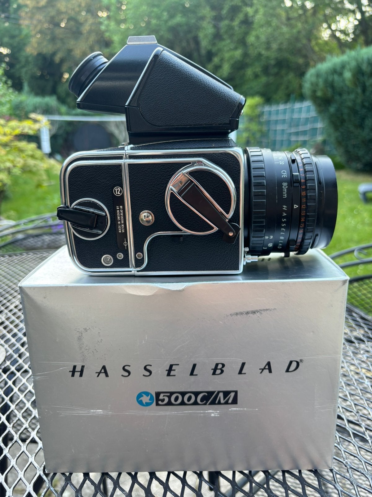 Hasselblad 500 cm avec planar 80 cfe, TV, Hi-fi & Vidéo, Enlèvement ou Envoi