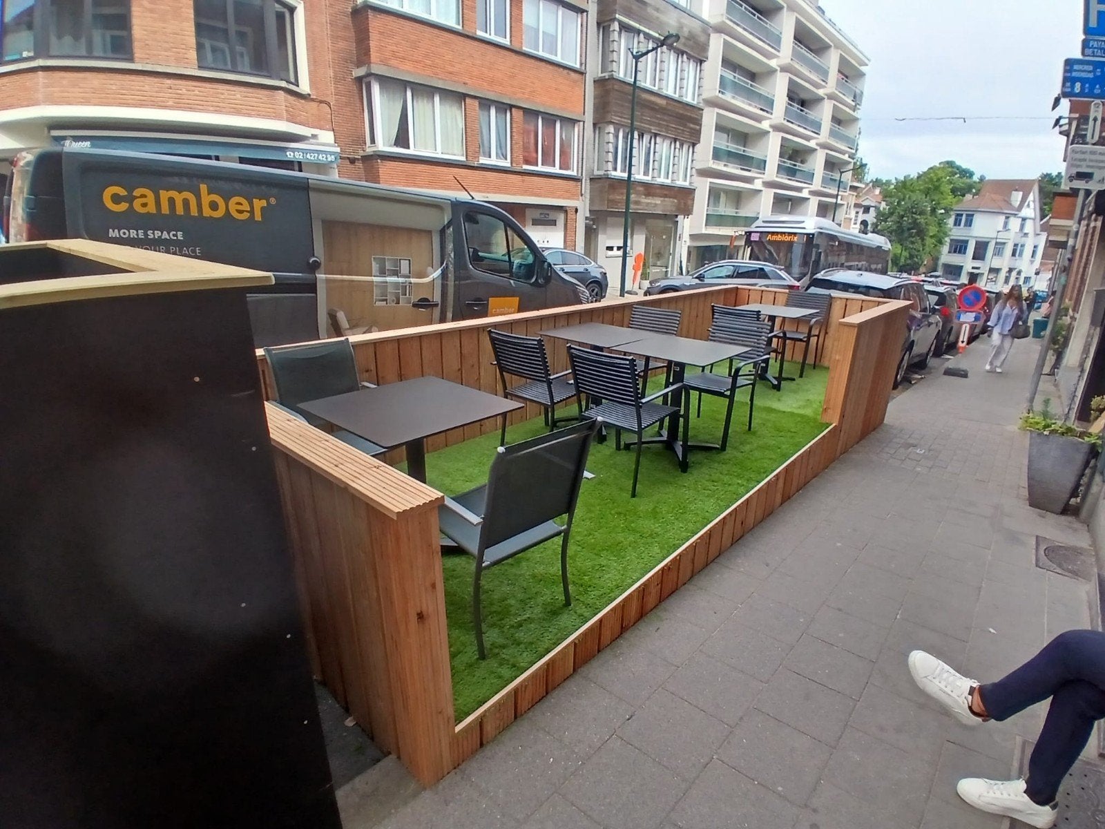 terrasse en bois de Bangkirai dense et résistant., Enlèvement ou Envoi