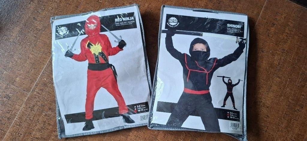 Ninja pak verkleedkledij, Kinderen en Baby's, Ophalen of Verzenden, Gebruikt, 134 t/m 140, Jongen of Meisje