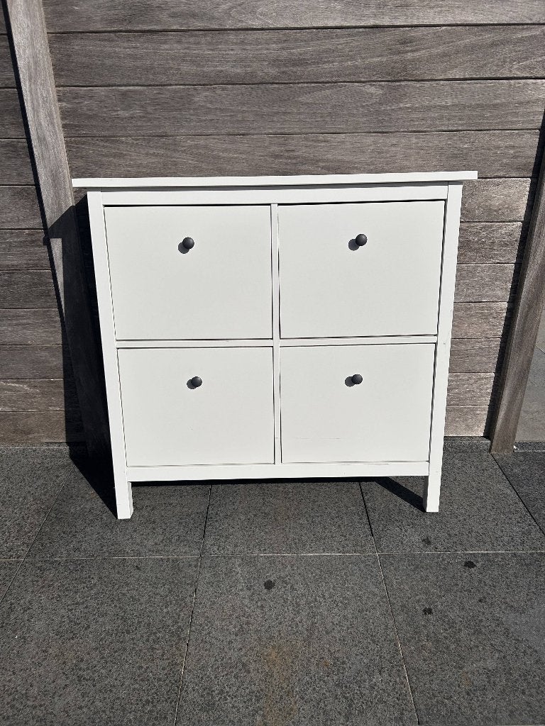 Schoenenkast IKEA, Huis en Inrichting, Ophalen, Zo goed als nieuw, Witte inkom schoenenkast